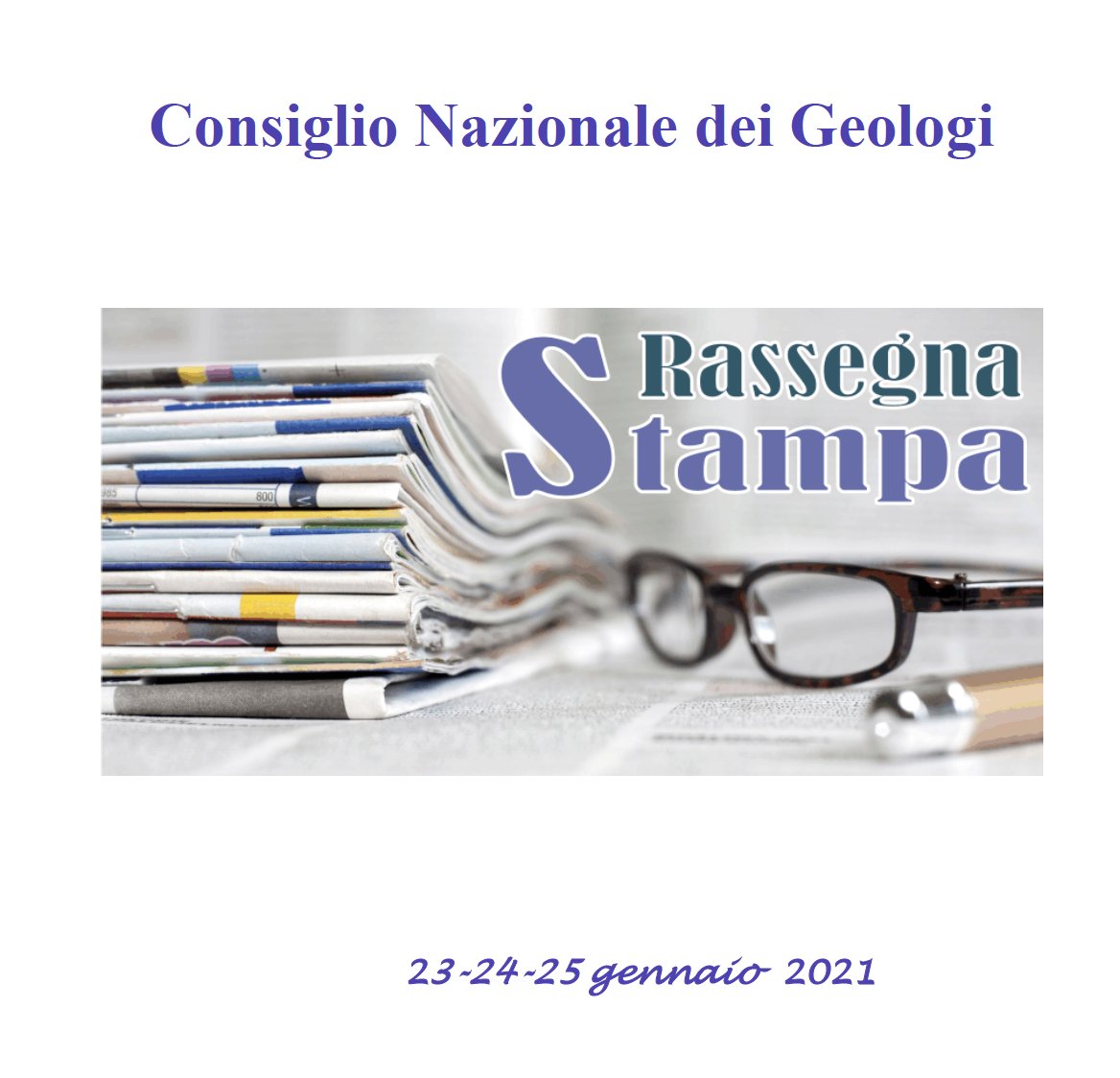 📰📰 Leggi la #rassegnastampa di oggi 25 gennaio 2021 del Consiglio Nazionale dei Geologi 👇

cngeologi.it/wp-content/upl…