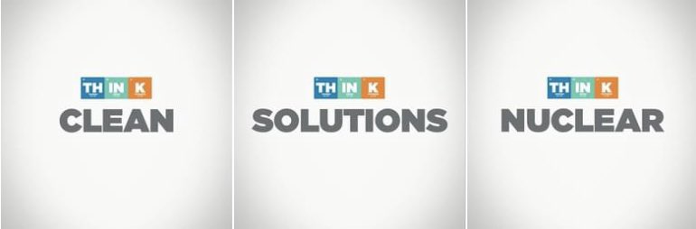 nuclearsciweek's tweet photo. Think clean. Think solutions. Think Nuclear. ⚛️💙💚🧡 #NuclearSciWeek explores what it means to #ThinkNuclear by educating the public on 5 pillars of #nuclearscience. https://t.co/aaGoSlR88J
