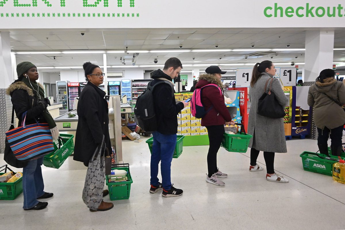 Just seen this queue in my local supermarket. People are awakening! So great to see! No masks, no social distancing. I hugged a complete stranger. He seemed taken aback initially but then embraced me back hard. A solitary tear running down his left cheek. He whispered 'Mum?'