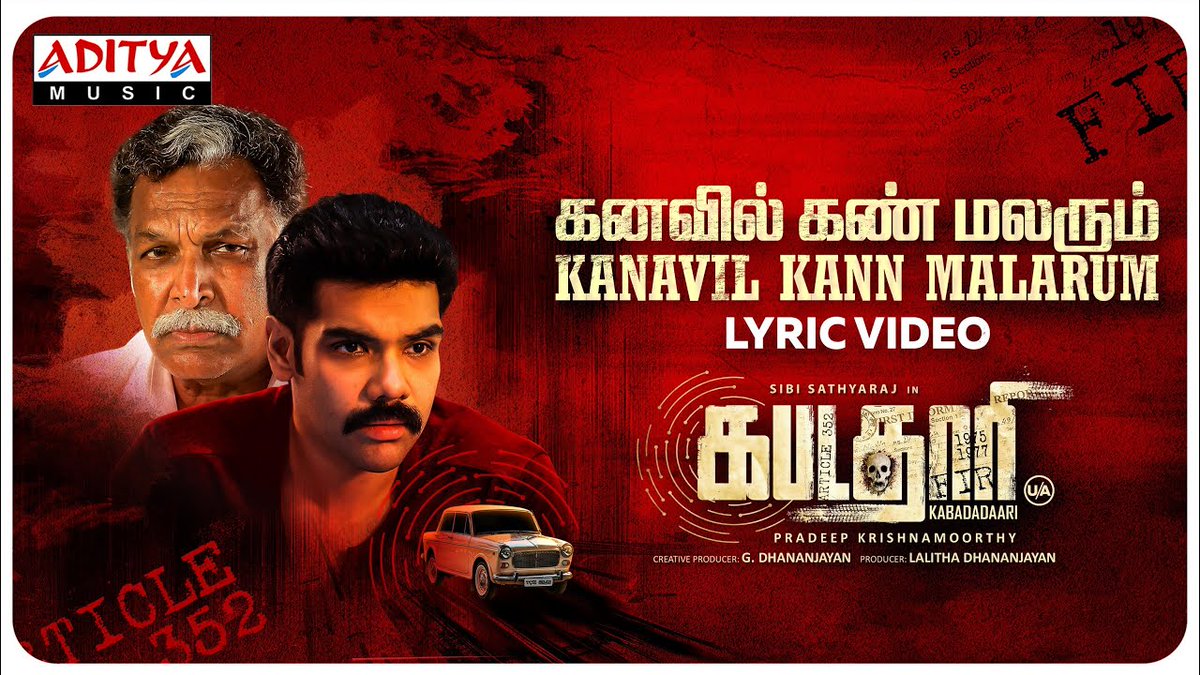 Here it is #Kabadadaari 2nd Single #KanavilKannMalarum..lyrical video link: zcu.io/b2xM @Sibi_Sathyaraj @nanditasweta @jskfilmcorp @Directorpradeep @dhananjayang A @simonkking musical..@adityamusic @PRODharmadurai @PRORekha @CtcMediaboy In theatres on 28th👍