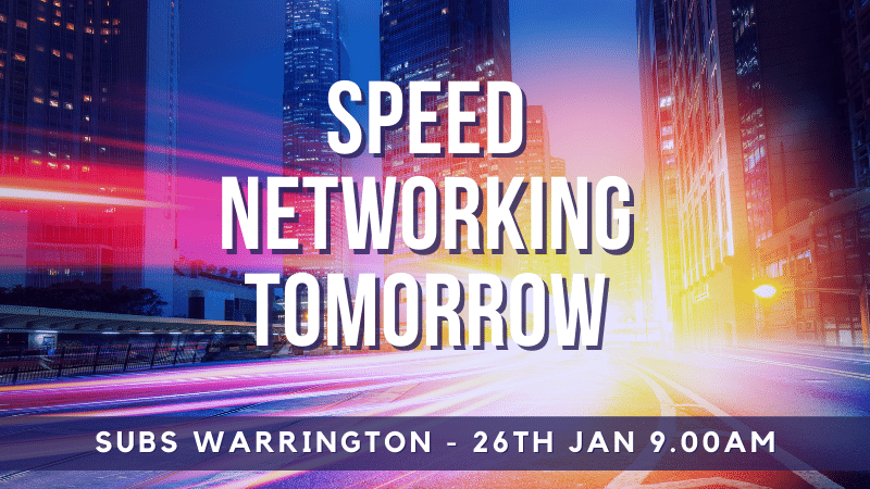 Never been to a SUBS Business Event before - why not give it a go tomorrow with SUBS #Warrington ow.ly/LWXC30ru498