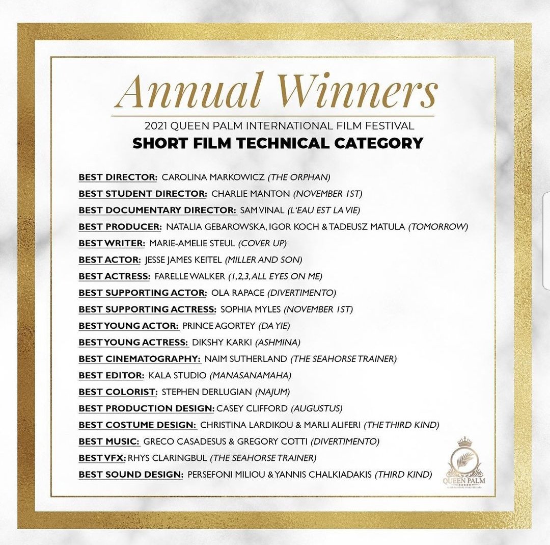 DaYieShortfilm's tweet image. @queenpalmfest , 🙏🏿🙏🏿 for this recognition, in particular for the award for Prince Agortey as Best Young Actor. We still remember his audition at his school in #Ghana and now he receives his 2nd acting price. May it help him achieve great things in life!
#AnthonyNti #DaYie
