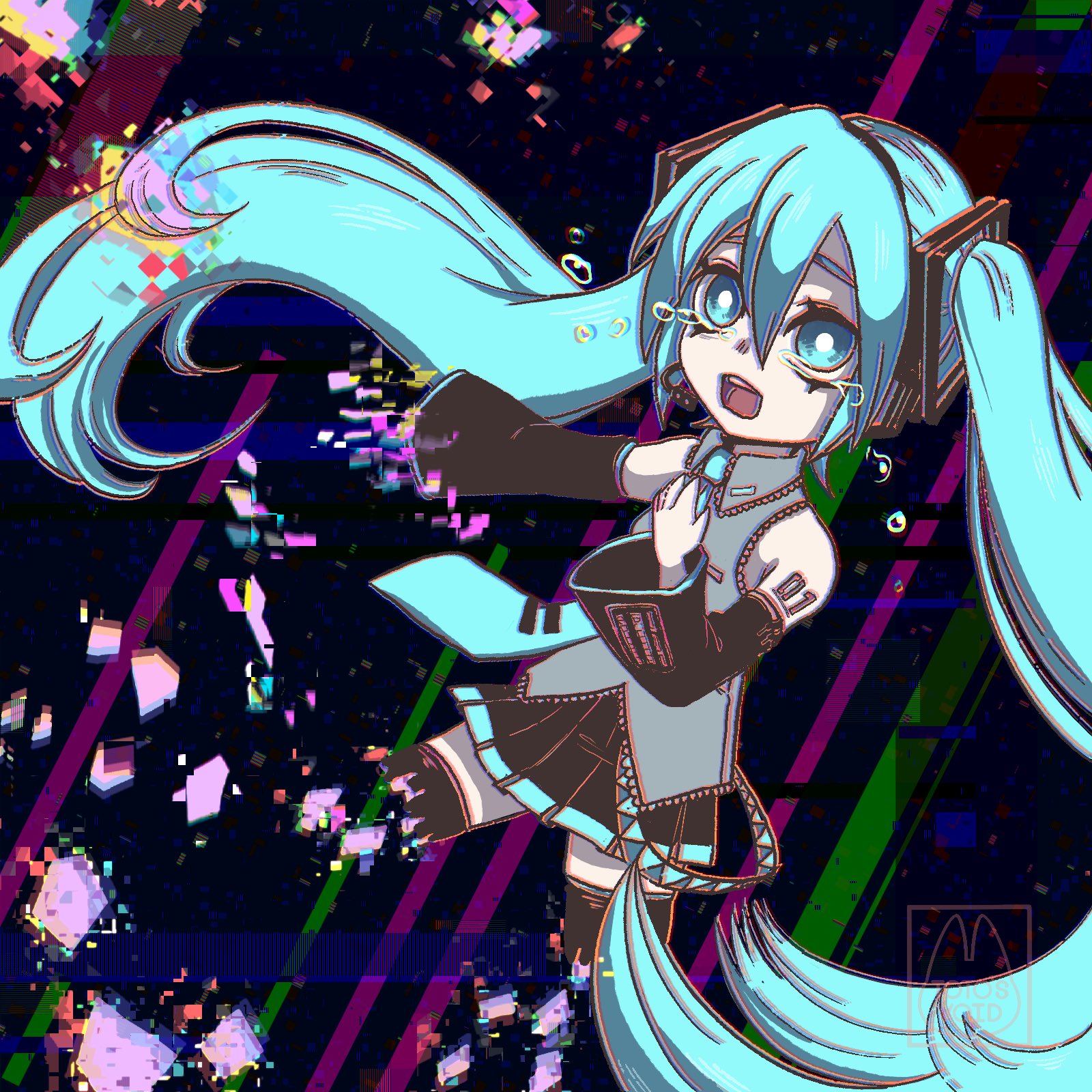 Toto S Void V Twitter Here Is The Doodle Of Hatsune Miku I Ve Been Listening To A Lot Of Sad Vocaloid Songs So I Thought It Would Be Nice To Make A Fanart Of