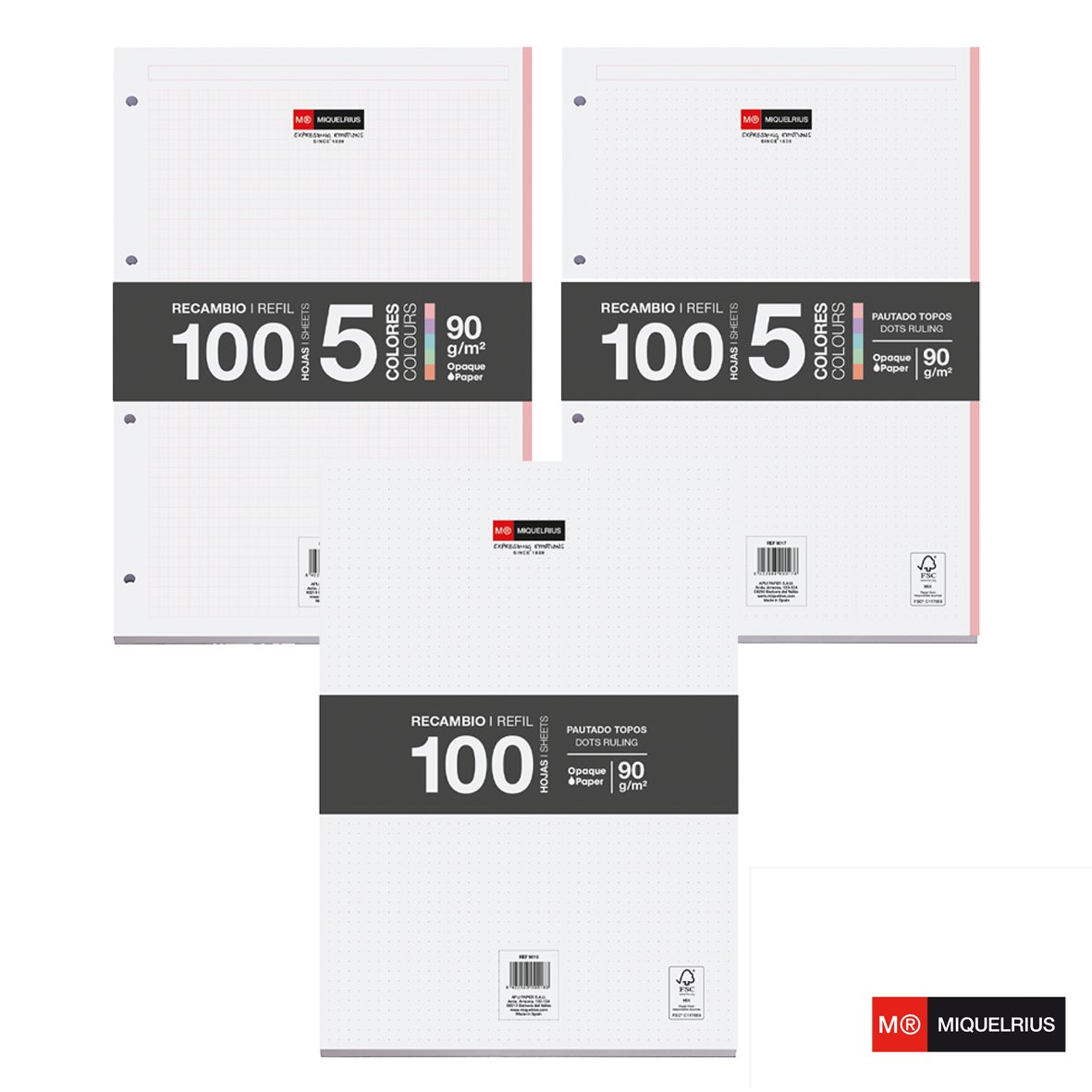 Los blocs de colores son muy útiles para pasar los apuntes a limpio y organizarlos después en carpetas o archivadores😜.

 ¿Sabías que a parte de nuestros clásicos blocs, también tenemos disponibles 2nuevos modelos con tonos pastel con interior de cuadrícula y punteado👏?