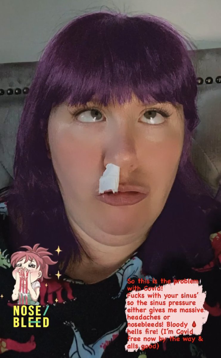 LadyInRedEm's tweet image. After Effects of Covid sucks moneys testicles #SinusProblem