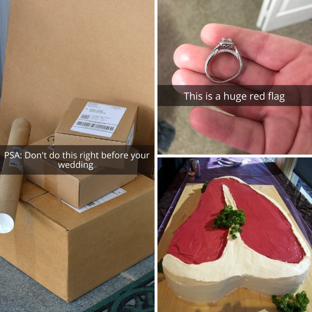 moneywisecom's tweet photo. “I was a bridesmaid for a pretty laid back bridezilla. Her only request was that she had asked me to order items on her account from Amazon. I stored a giant pile of her wedding goods in my apartment for MONTHS. After the wedding was over, I got a call from the FBI..."