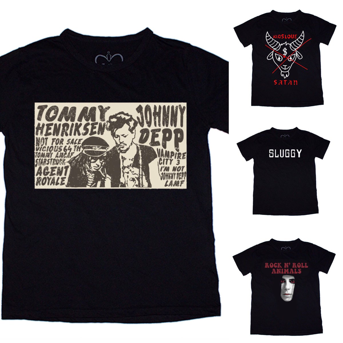AgentRoyale's tweet photo. What are you waiting for? Pick up the best Rock merch this side of the sun. @DisVicious1 collection by @AgentRoyale #tommyhenriksen #hollywoodvampires #alicecooper #johnnydepp #toronto #nyc #shoplocaltoronto #notamazon #cbgb #rockfashion #thinkoutsidethebigbox #agentroyale https://t.co/mL362bc1u3