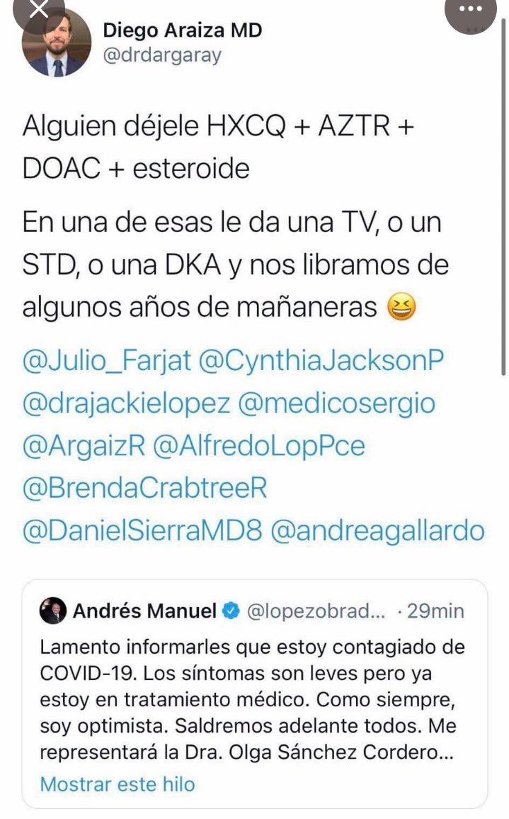abrahamendieta's tweet photo. Urge inhabilitación para este tipo de doctores que celebran y desean la muerte. No sirven para servir a la gente. https://t.co/QSqlvmLe2v