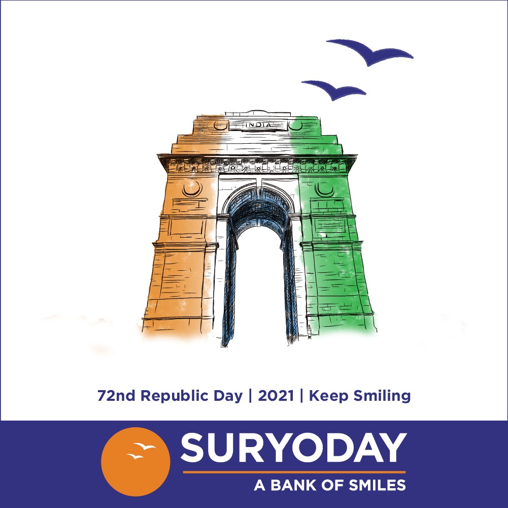 Suryoday Small Finance Bank wishes you all a Happy Republic Day #bankofsmiles