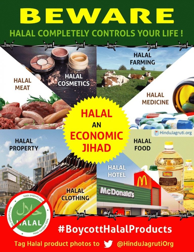 Threat Halal economy imposes on Hindus:- Opens doors to Islamic Banking and Halalonomics - Livelihood of poor Hindu butchers ruined- Businesses being taken over by the minority community in the name of Halal economy– from meats, packages foods, housing projects, hospitals,