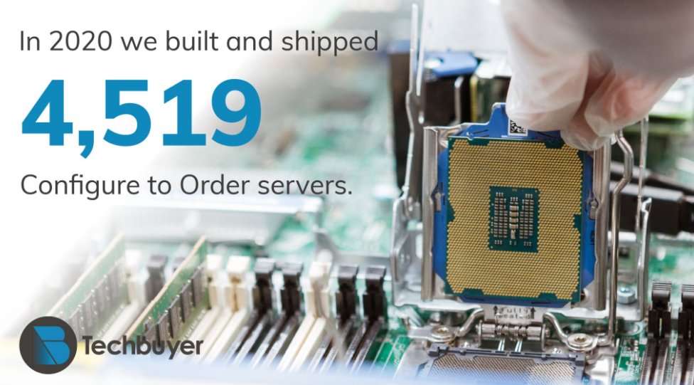 TechbuyerGroup's tweet photo. We're taking a look back at our 2020 statistics. Can you believe how many servers we configured and shipped? ๐๐คฏ
Let us configure your servers in 2021. Check out our handy online CTO tool for HPE ProLiant Servers โก๏ธ: https://t.co/6U868DgwEN
#2020stats #Servers #CTO #HPE https://t.co/ANVWI8SXGm