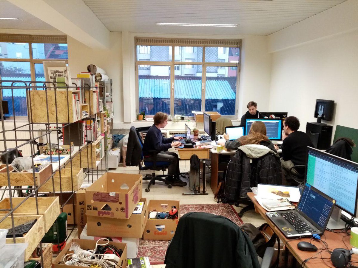 Finally after few months dispersed, Luuse has a new place! (Still unpacking)