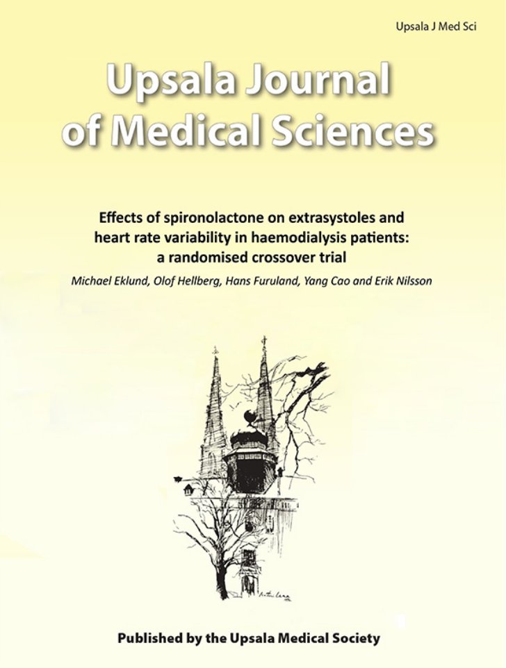 Effects of spironolactone on extrasystoles and heart rate variability in haemodialysis patients: a randomised crossover trial | Upsala Journal of Medical Sciences doi.org/10.48101/ujms.…