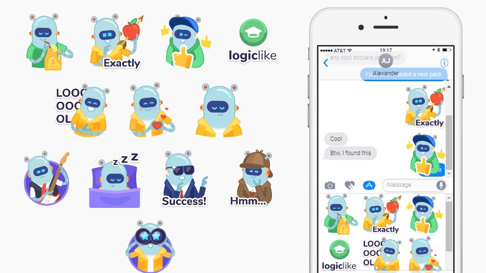logic_like's tweet photo. Introducing brand new free Sticker Pack for iMessage. Included in the latest update of LogicLike on iOS.
Check it out: https://t.co/6eHjcQNXNc
#iOSAppStore #iMessage #LogicLike #BrainGames https://t.co/GvG87iEQRb
