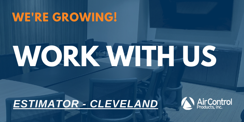 acp_ohio's tweet photo. We are looking for an estimator in Cleveland! Are you detail-oriented and intrigued by Air Control Products' winning culture? Come work with us: https://t.co/AaPzMKT2n0 https://t.co/kaicPOUDxW