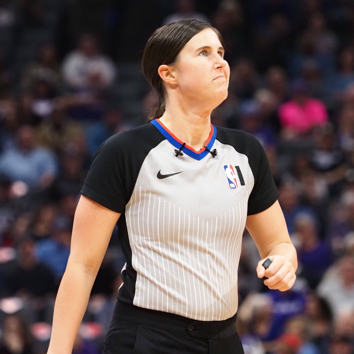FOS's tweet photo. For the first time in NBA history, two female officials will work the same game. 👏

Natalie Sago and Jenna Schroeder will officiate the Charlotte Hornets vs. Orlando Magic game tonight. https://t.co/VyBxmvudRR