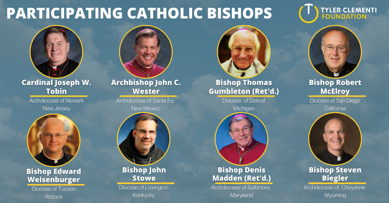 JamesMartinSJ's tweet photo. Here are the first eight US bishops to sign on to an historic document opposing violence, harassment and bullying of LGBT people, sponsored by the @TylerClementi Foundation.  The Foundation is inviting all US bishops to sign on! 

Story by @MikeOLoughlin  https://t.co/uNjz1sk6v6 https://t.co/Y8dOUJGB91