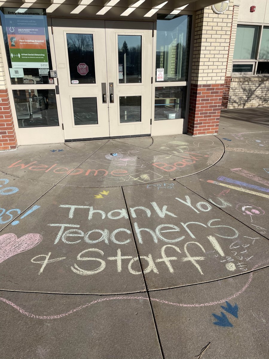 Thanks for the kind words and smooth transition back! We are loving the start of our second week back, thanks for all you are doing to support health and wellness so we can be in person!! #FitzFalcons #FitzFam #BeDarefulOutThere #GROWthTakesCourage