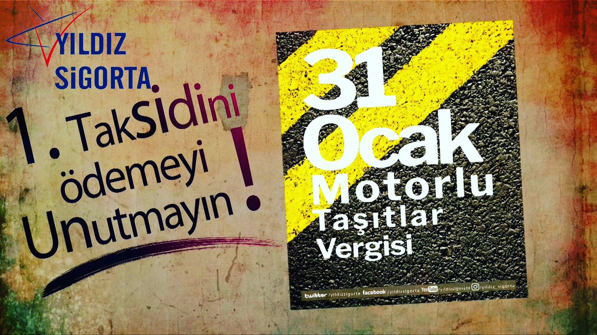 YildizSigorta's tweet photo. Unutmayın!!!
Motorlu taşıtlar vergisi son ödeme tarihi 31 Ocak...
#motorlutaşıtlarvergisi #songün #31ocak #araç #motosiklet #trafiksigortası #kasko #yıldızsigorta #quoteoftheday #instagram #instagood https://t.co/Y3W5qWoorq
