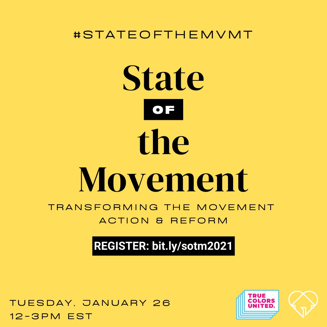 TrueColorsUnite's tweet photo. TOMORROW: We're partnering with @awayhomeamerica for #StateOfTheMVMT. Join us 1/26 12-3pm EST.
Register here:
https://t.co/PTKFtuI9Q9 https://t.co/lmxijO4A3H
