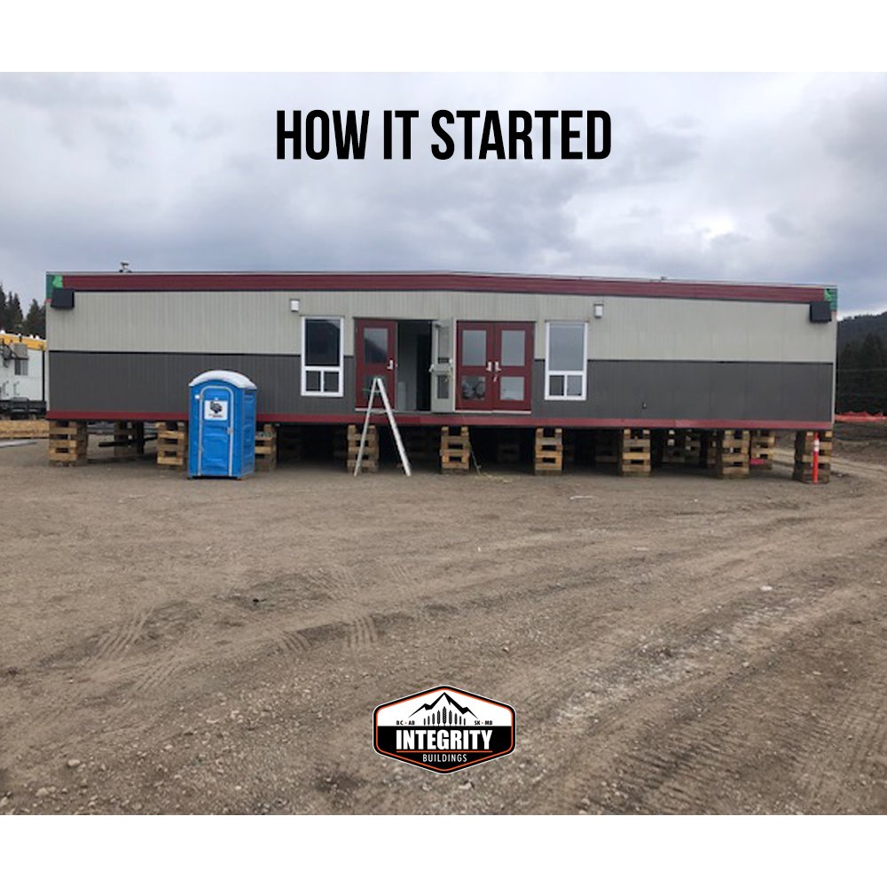 integritypost's tweet image. This unique project in S.E. BC called for work camp facility buildings to have a structure to handle snow loads. Protect roof top equipment and making it look great were a top priority. #postframe #integrity #whatwebuild #outsideofthebox