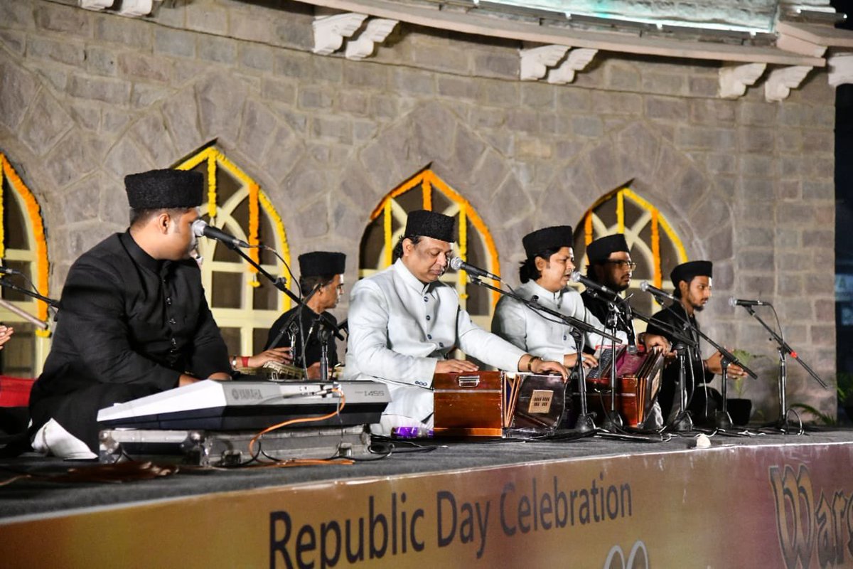 mdahmedqamar's tweet photo. A mesmerising Sufiyana evening with some of the best sufi expositions by Warsi brothers at #MJMarket 

We hope to do such programs on regular basis at different venues in #Hyderabad from now on.

Thanks @ZC_Khairatabad 

@KTRTRS #Hyderabad #RepublicDay2021
#Republic https://t.co/HvUEypbdEd