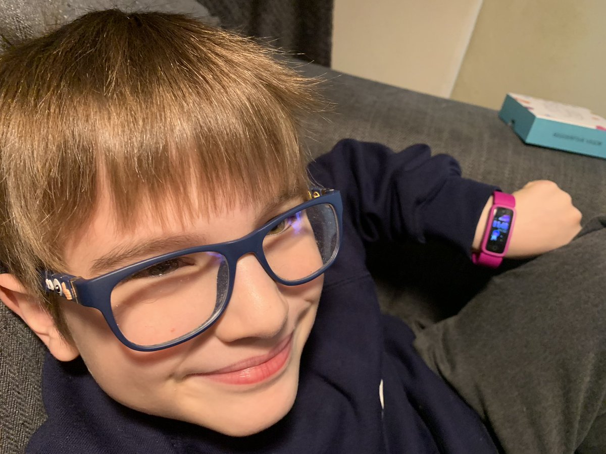 JosephineAmyP's tweet photo. I am finding shit really hard at the minute. No one reason. Ms face with his new fake Fitbit though ❤️🥰 Yes he’s wearing school uniform he insists on it for online classes. 😂 #mercerlittle https://t.co/esDoNVy2rn