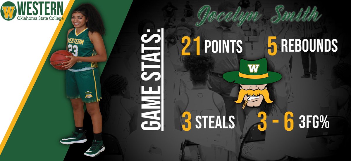 WOSCPioneersWBB's tweet photo. First game off of her ACL injury, October 2019, @jocelyn_smithhh picks up where she left off in the loss to Clarendon College last Saturday! #SheIsFearless https://t.co/y2tVr3Nnme