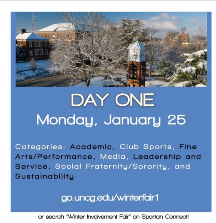 Hey Everyone! Hope your semester is off to a great start. Today from 1pm-2pm UNCGreen will be participating in the Winterfest Involvement Fair. Click the link in our bio to find out more about us. Hope to see you there!