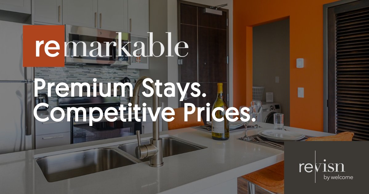 stayRevisn's tweet photo. Revisn #ShortTermApartments are the perfect balance of comfort, convenience and cost with no deposits, extra fees, or utility costs. Don’t sacrifice location for cost—book #Revisn, and learn more about the value of a stay at #Revisn: https://t.co/zevFKbMd0S https://t.co/H7tgzCOv3p