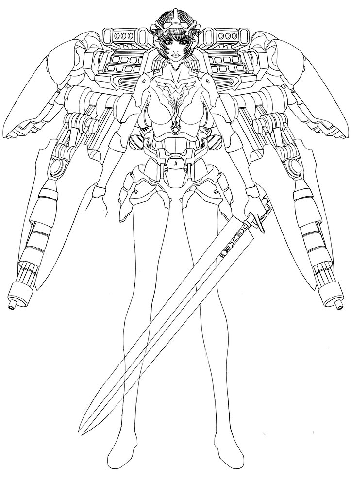 「Cyborg Type-00-U Ultimate-EVE」
前にGynoidって間違って書いてました
上半身の線画はほぼ完成
ビームガトリンクシールドとレーザーソードを描き直しました
人型を消すとグフカスタム×クインマンサ×ケンプファーって感じですね
好きなメカを無意識に詰め込んだ感じかな?
#絵描きさんと繋がりたい 