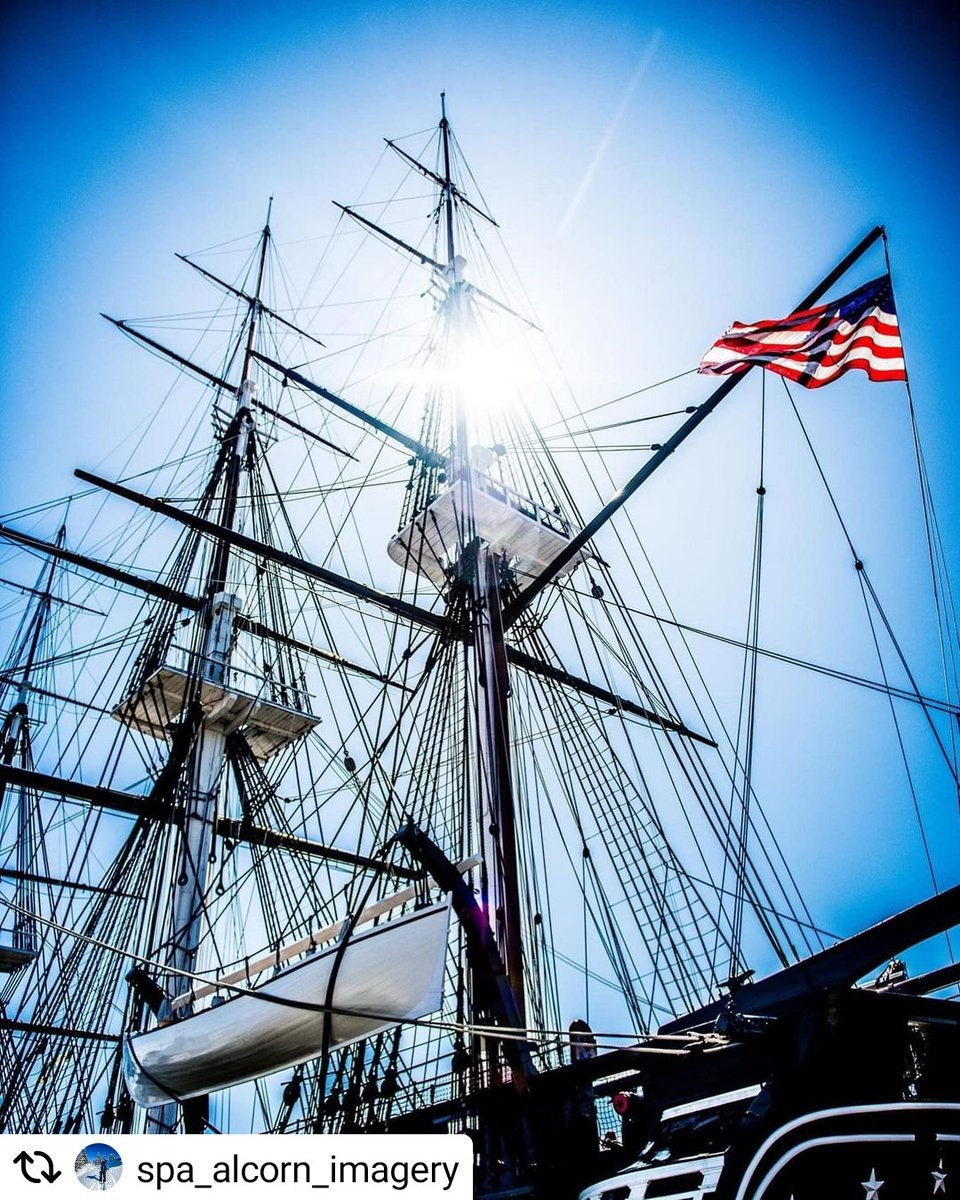 USSConstitution's tweet image. #MOTIVATIONMONDAY! Thank you Stephen and Melissa Alcorn for sharing this amazing photo of USS Constitution! Tune in for our #FacebookLive tour at 10 a.m. EST, and ask questions in the chat!