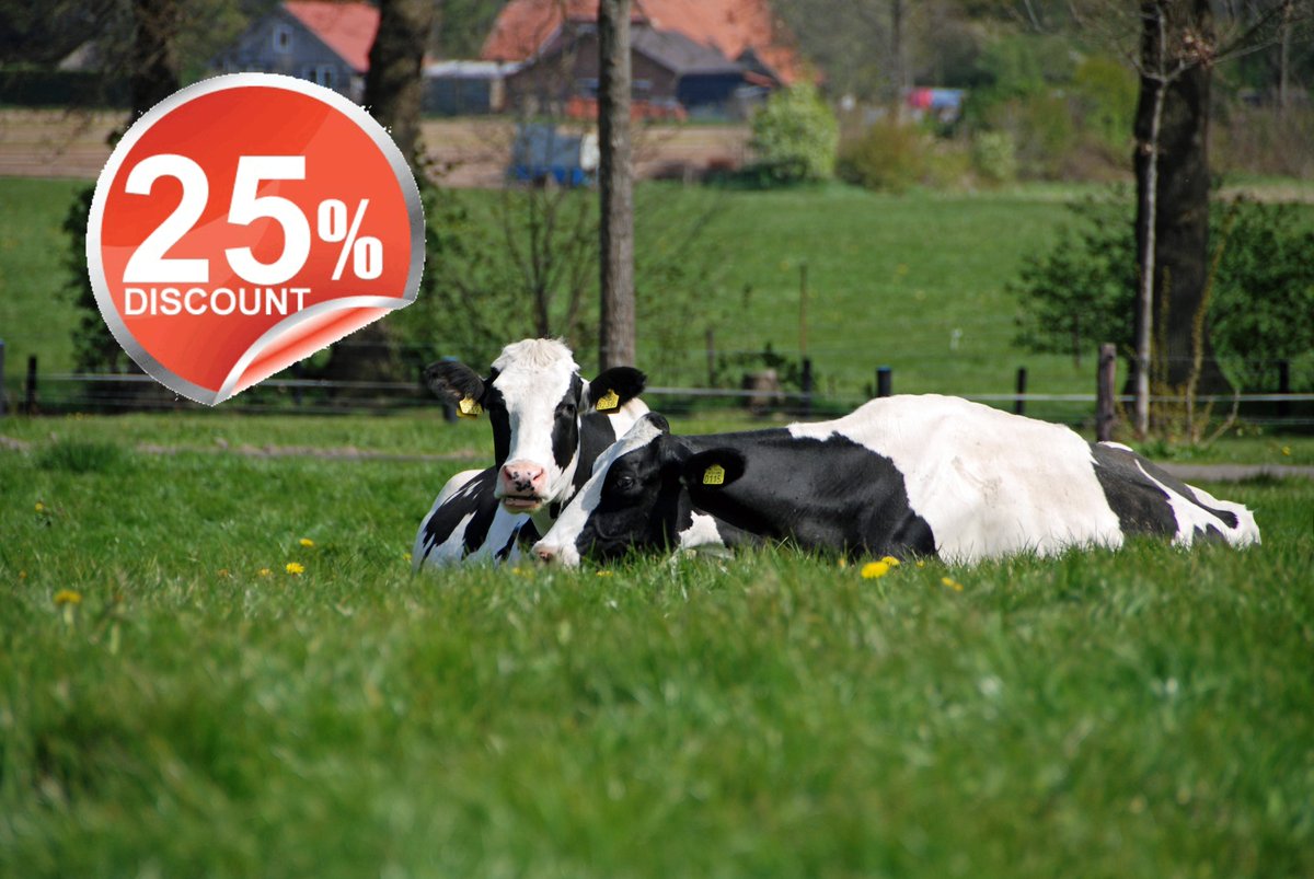 25% discount on CowSignals® until January 31, 2021!

Learn to use the 6 freedoms of pasture: feed, water, light, air, rest and space. Get healthy and stress-free cows. End game: 2 more lactations.
Full access to all course content for 1 whole year!

cowsignals.com/en/online_cour…