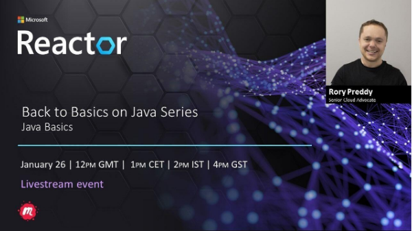 rorypreddy's tweet photo. Back to Basics!
In this a bite-sized session we will look at:

☕️Setting up @code + #Java
🐞Debugging
🤖Intellicode with #AI
🧪Unit Tests + Maven
+ Bonus - how to get started with @SpringBoot and @MicroProfileIO Initializers
 
Sign up here: https://t.co/JOnArwGfw5 https://t.co/YHU362Dc1Z
