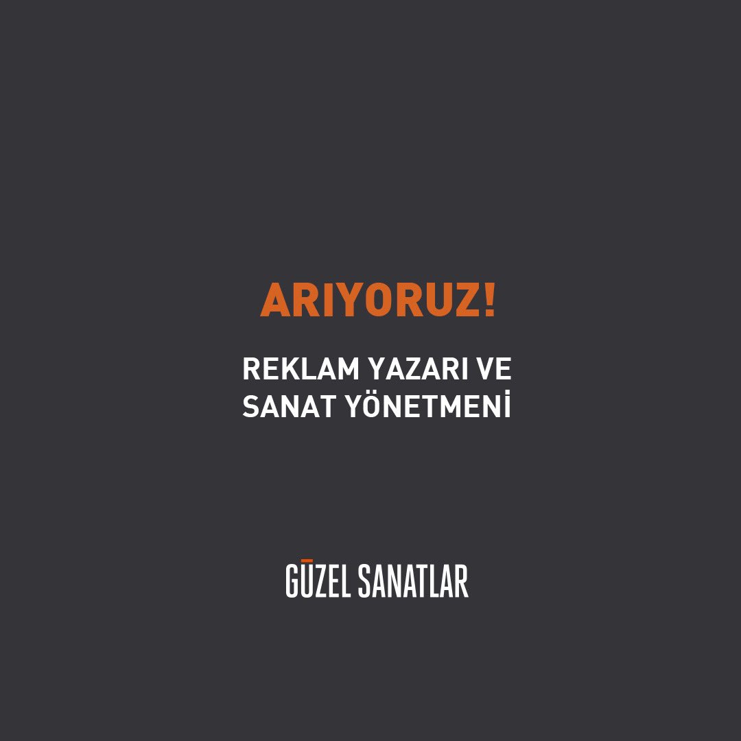 İlgilenenler: hr@guzelsanatlar.com.tr