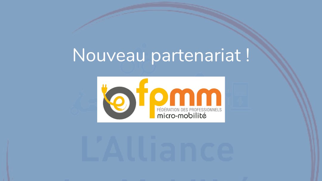 #UnJourUnPartenariat L'Alliance est très heureuse d'annoncer son partenariat avec la Fédération des Professionnels de la Micro-Mobilité ! 🤝La @FMobilite  regroupe l'ensemble des acteurs du marché des engins de déplacements personnels (trottinettes, gyropodes, gyroroues) @CNPA
