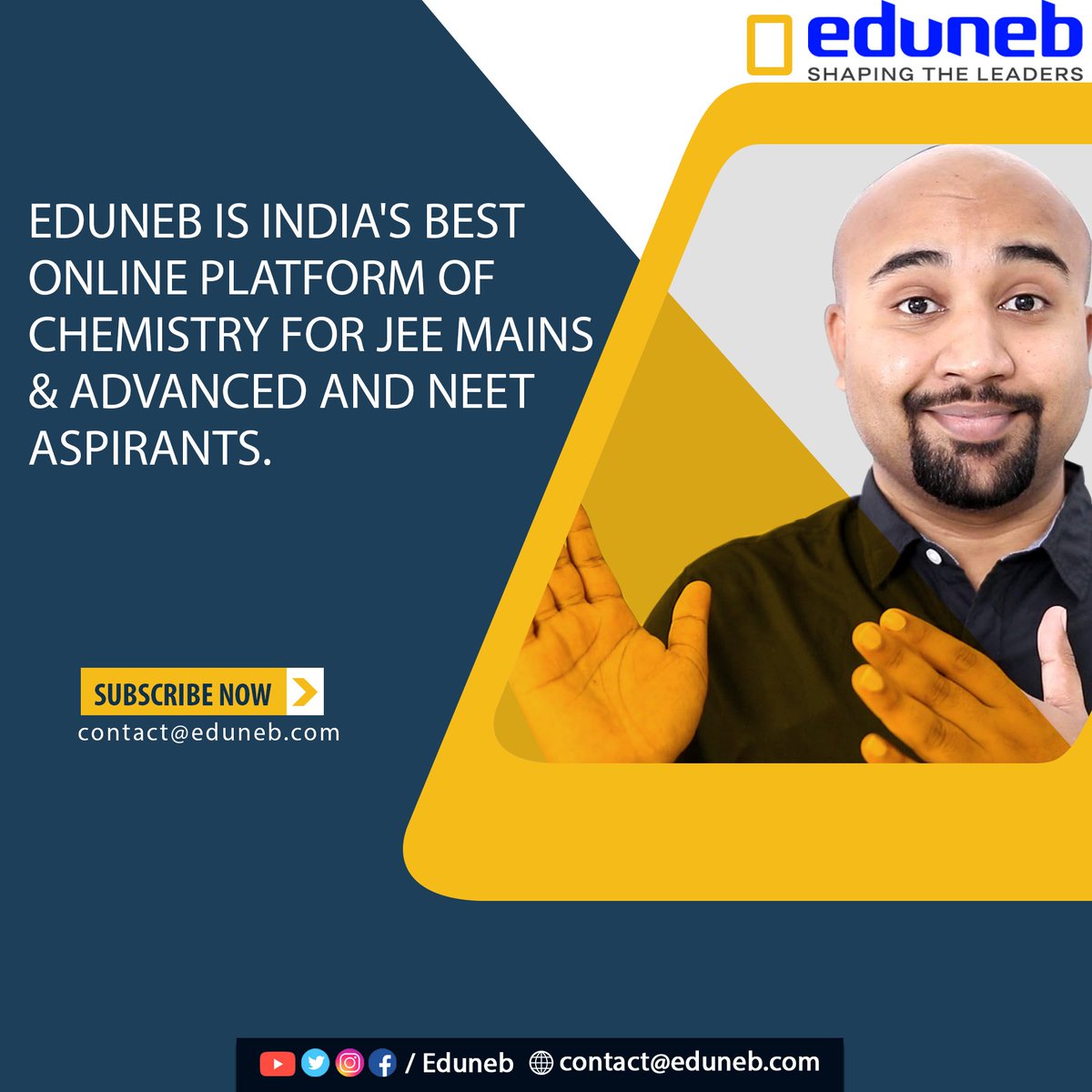 EdunebEducation's tweet photo. Eduneb is the technology-facilitated channel for School Exams and Competitive Exams. The aim is to facilitate every child, No child left behind, especially those from marginalized. 
The best of the faculty, “Teaching from home,” connects with the students, “Learning from home” https://t.co/cBSmMDpnqE