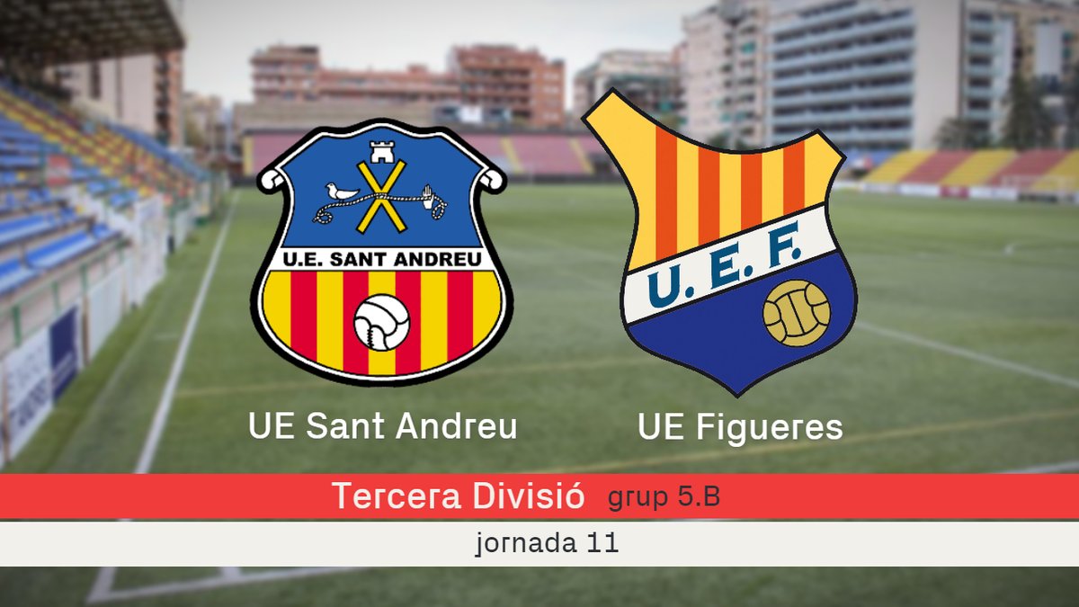 👉 El partit d'aquest dimecres en directe de #3div5 

⚽️ <a href="/uesantandreu/">Unió Esportiva Sant Andreu</a> - <a href="/UEFigueres/">UE Figueres</a> 
🕖 19 h
🏟️ Narcís Sala
💻 en directe a <a href="/beteve/">betevé</a> 
▶️ beteve.cat/tercera-divisi…