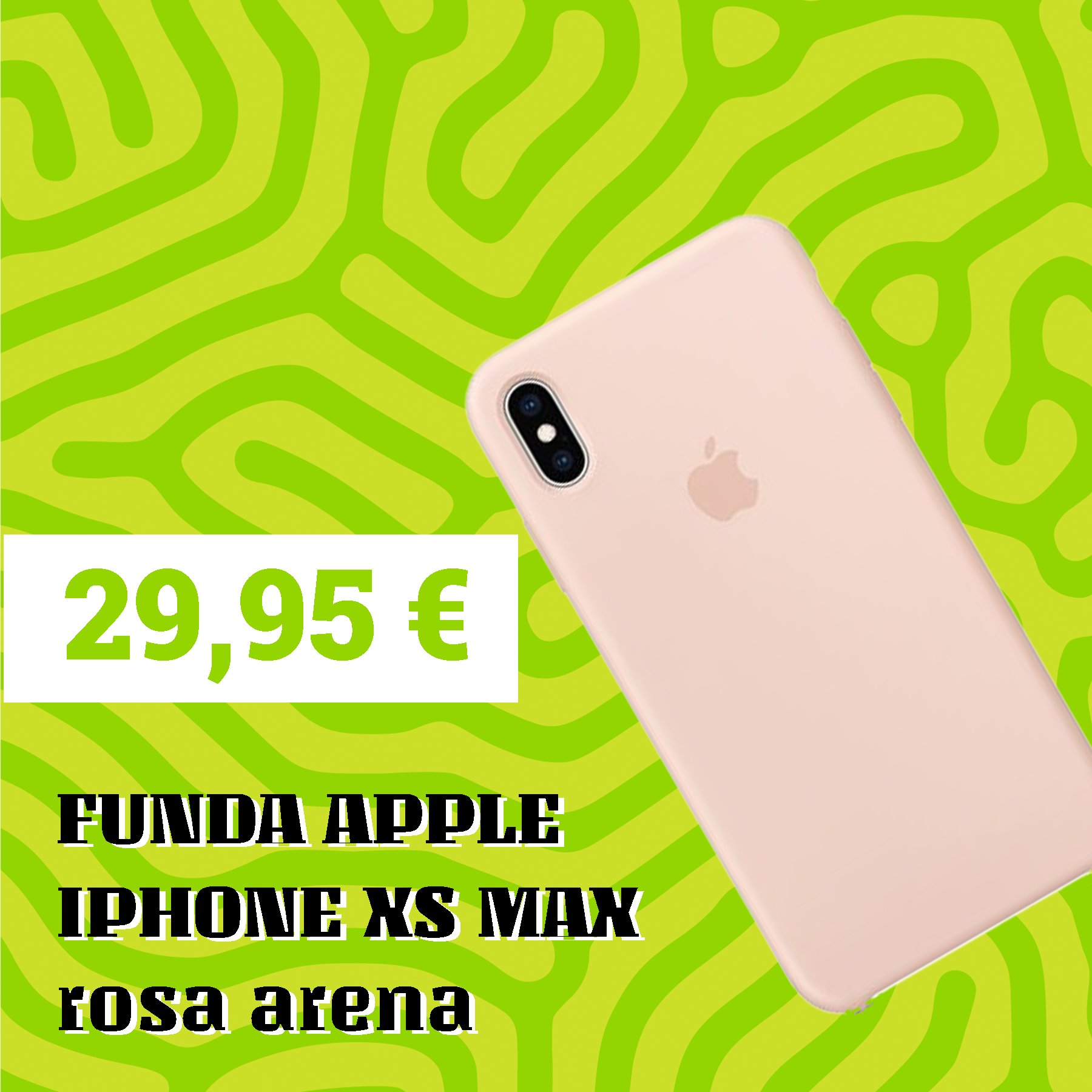 Funda Silicona Para Apple Iphone Xs Max Rosa Arena - Librephonia con  Ofertas en Carrefour