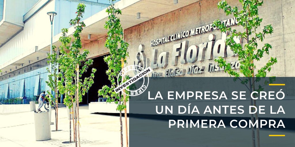 ciper's tweet photo. #AlertaCIPER Hospital de La Florida compró 800 mil mascarillas con sobreprecio a familiar de subdirector https://t.co/3CRLWMk6ff https://t.co/ycKsi9BK49