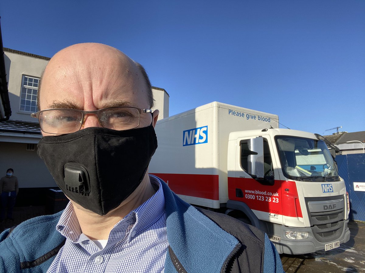 Just given blood. Now, off home for some lunch.