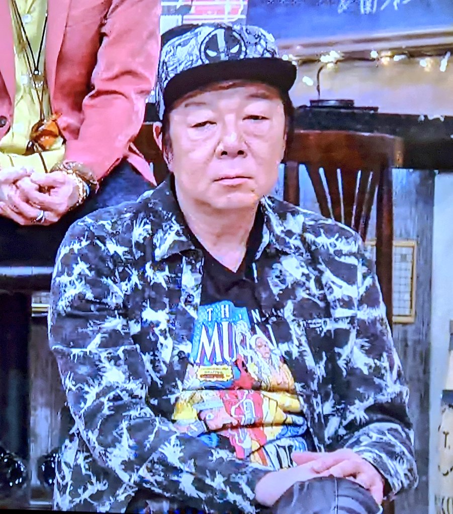 ひで ひっくん Twitterren いつかの関ジャムでの古田新太さんの御衣装 デッドプールのキャップ そしてｔシャツがニューミュータンツ デッドプールが登場するコミック なのがニクいところです 古田新太 デッドプール マーベル 関ジャム T Co
