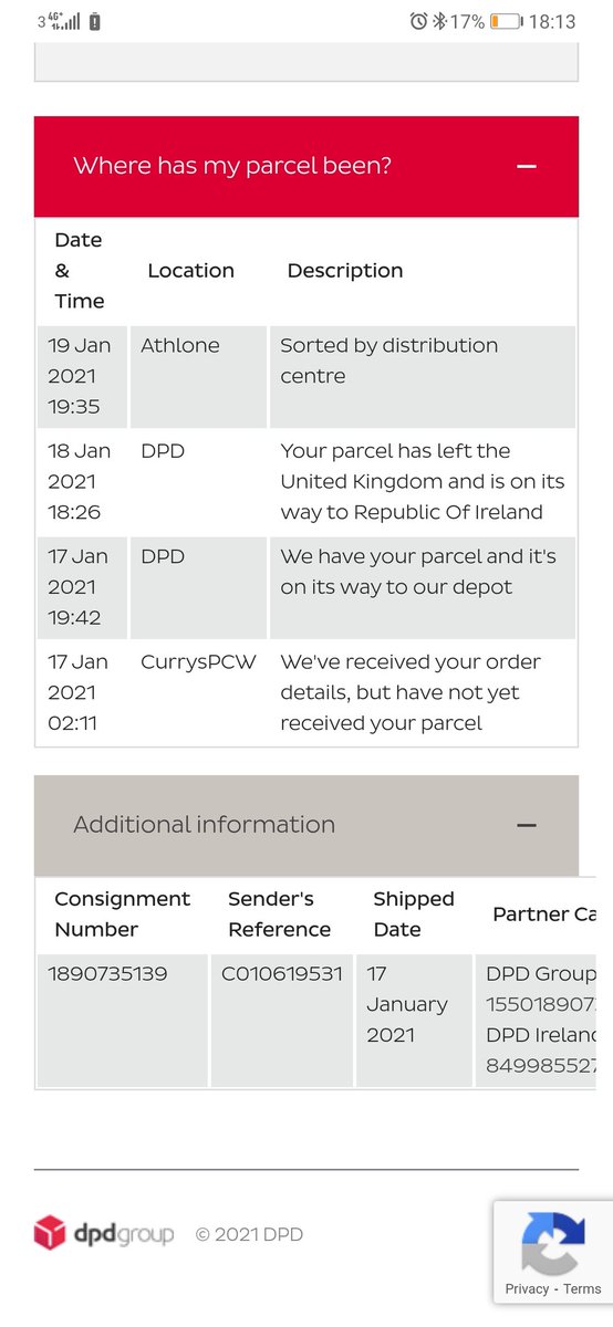 Mugser3's tweet photo. @dpdireland my delivery is missing?? https://t.co/s2saljoTHL