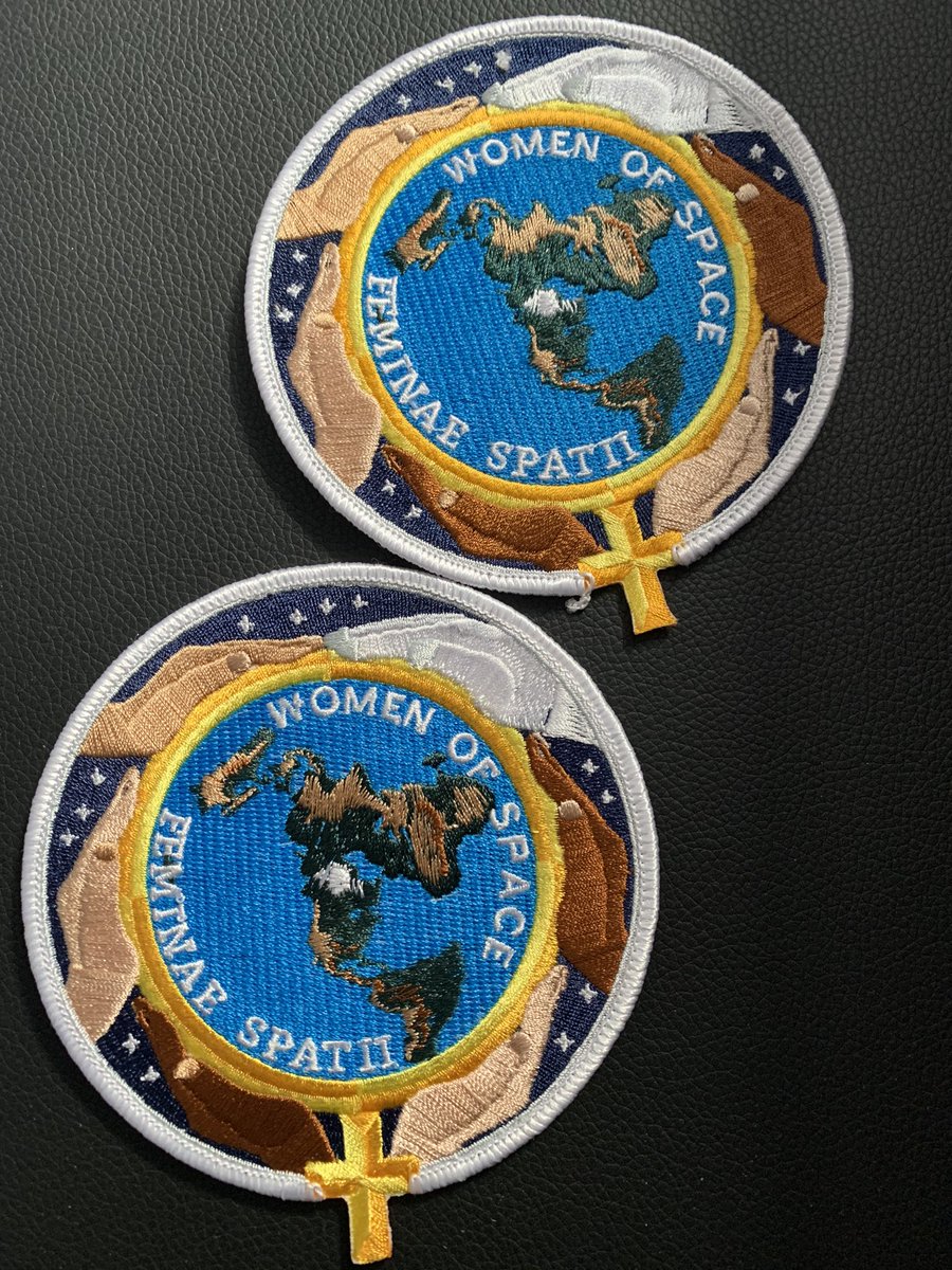 percy_denise's tweet photo. Look Renu 😍 @bishtrenu07
Timely postie delivery today! We’ve our very own #SpacePatch for the future Space visit with @DavidBflower 🚀
Design by @KSCartist
"WOMEN OF SPACE -
FEMINAE SPATIUM" https://t.co/hy0Ywz0uin