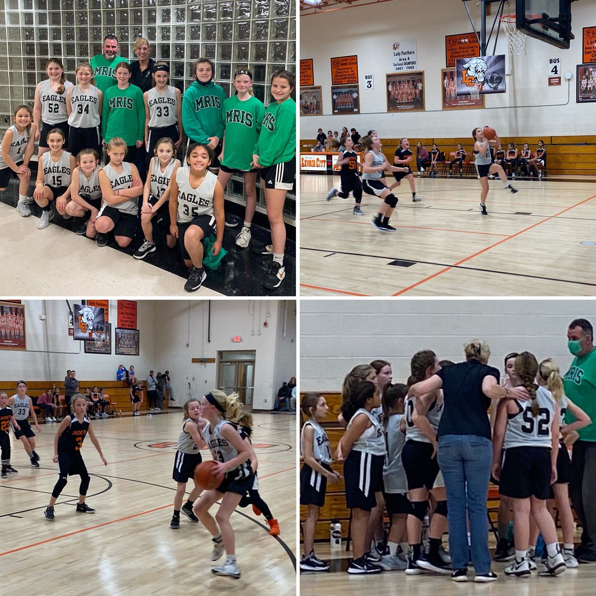 Awesome game by our 4th &amp; 5th grade Lady Eagles Friday night. The final score was 31-16 with The Ridge bringing home the W!  #EaglePride