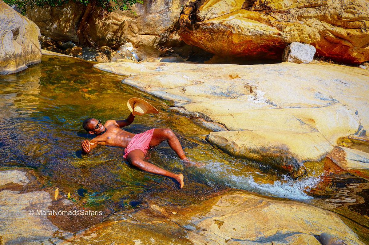 MaraNomads's tweet photo. 🏄 Sliding into the new week with @mara_nomads_safaris

⚠ These natural water slides and rock pools are some of the Hidden Gems of Northern Kenya.  This week we will showcase a few hidden Gems we've discovered! #GetNomadic and let us take you there! 

#Magicalkenya #TembeaKenya https://t.co/LeuuUQlD3Q