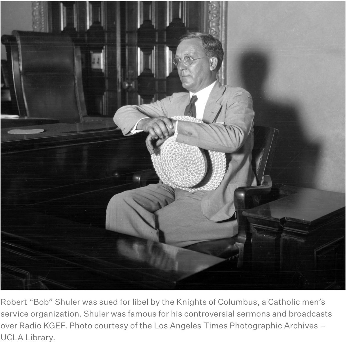 But the FRC's clampdown on indie licenses didn't go unchallenged. A muckraking fundamentalist pastor from Los Angeles, the aptly nicknamed "Fightin' Bob" Shuler, lost his license b/c of retaliation from corrupt local politicians. He sued, claiming a violation of his free speech.