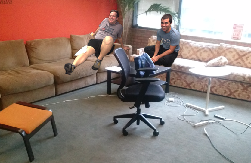 baus42's tweet photo. @mikelikesbikes No, but there was a chair :P https://t.co/7uVf9qL7Xf