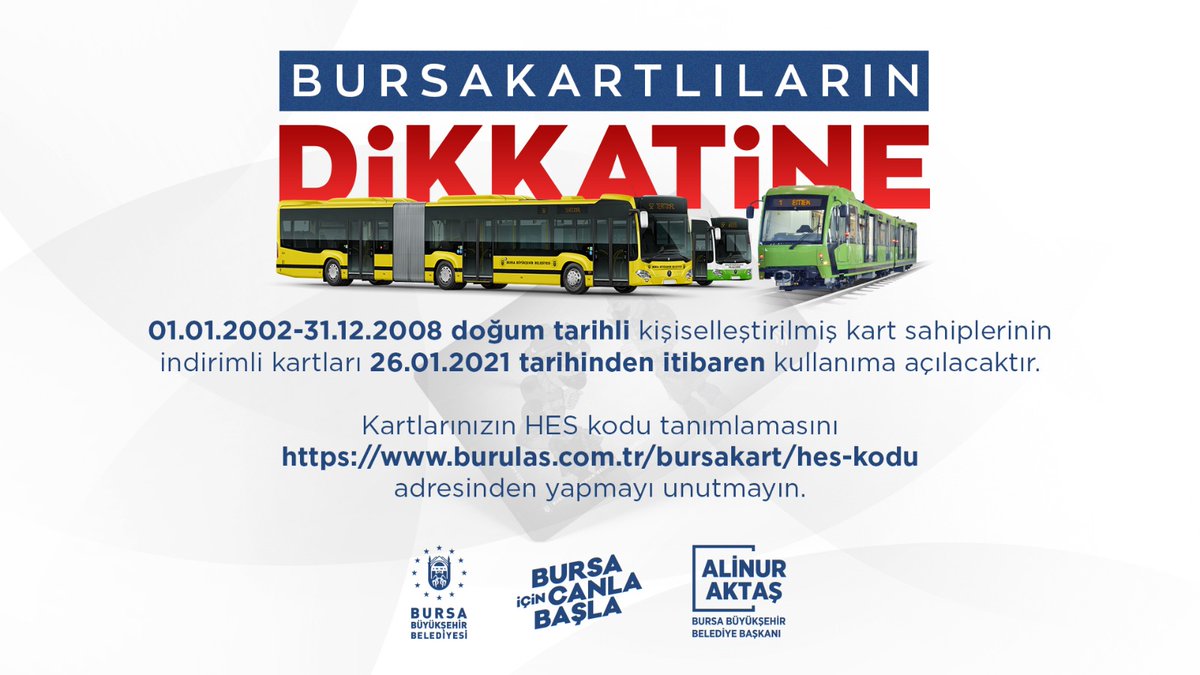 bursa buyuksehir belediyesi on twitter bursakart kullanicisi vatandaslarimizin dikkatine https t co wdna1kbzxp twitter