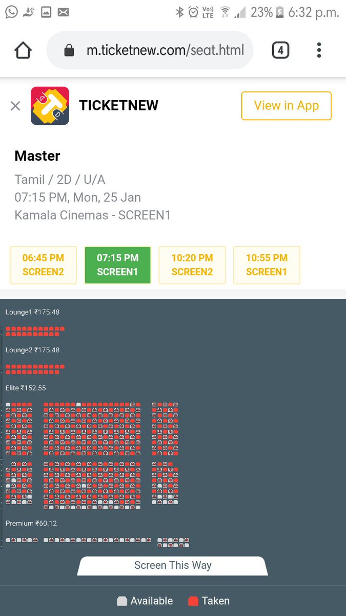 #Master almost full house evening shows in @kamala_cinemas and Karapakkam Aravind 💥💥

#MasterPongal #MasterFilm